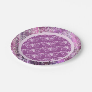 Purple Patina: Butterflies Paper Plate