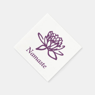 Purple Patina: Lotus Napkin
