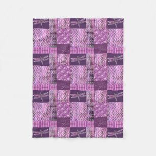 Purple Patina: Mosaic Fleece Blanket