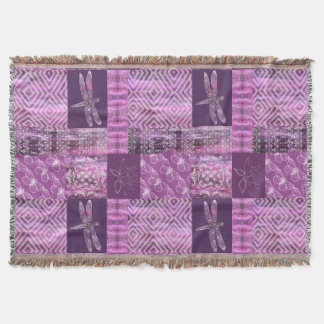 Purple Patina: Mosaic Throw Blanket