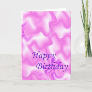 Purple Pattern Birthday Card