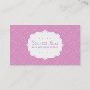 Purple Pattern Business Card