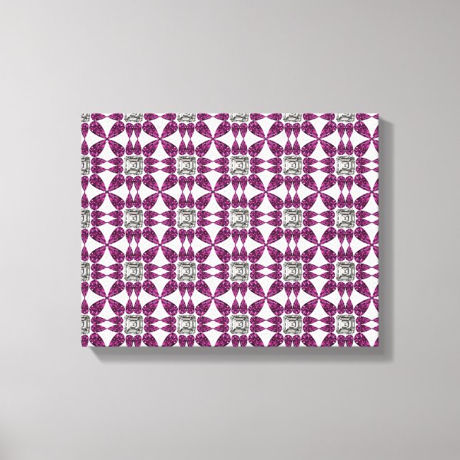 Purple Pattern Canvas Print (Front)