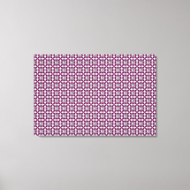 Purple Pattern Canvas Print (Front)