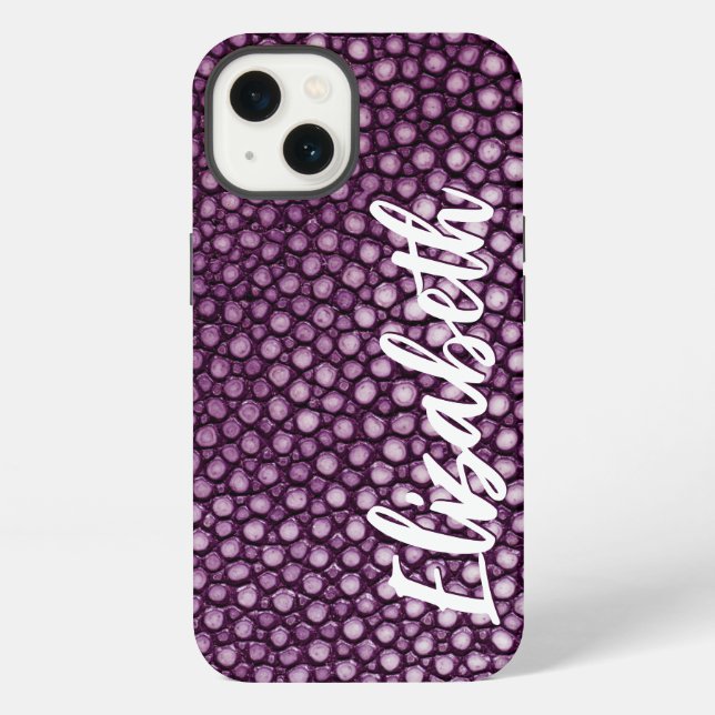 Purple Pattern iPhone Case (Back)