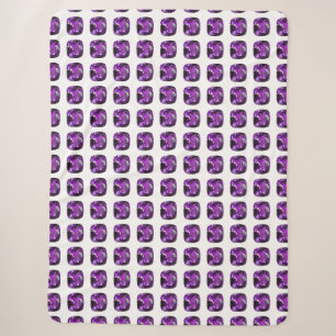 Purple Pattern Sherpa Blanket