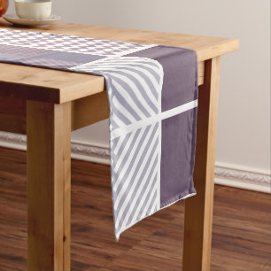Purple Pattern Short Table Runner