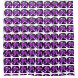 Purple Pattern Shower Curtain