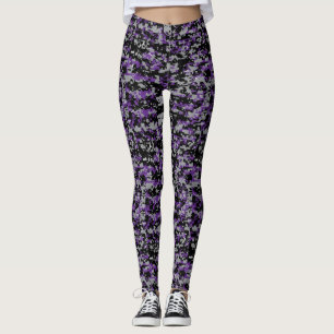 Purple Pattern Women's Camouflage Leggings