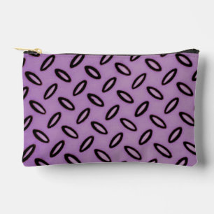 Purple Patterned Small Accessory Pouch