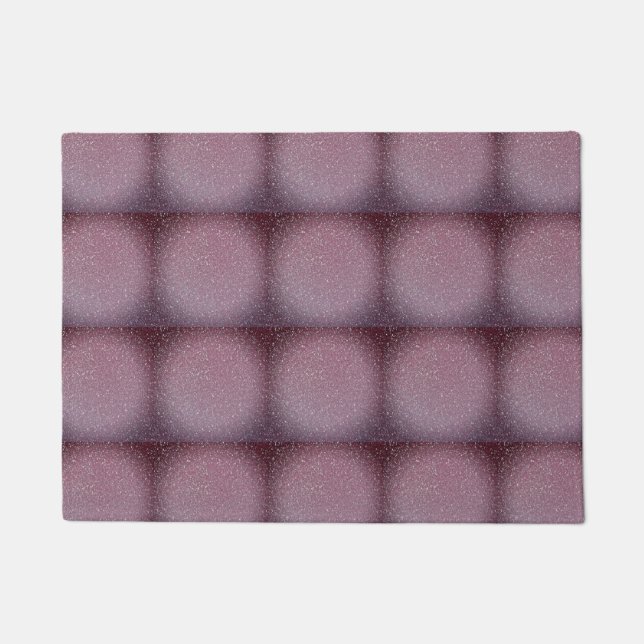 Purple Patterns Tiles Classy Unique Trendy Doormat (Front)