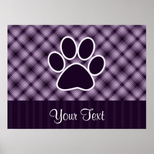 Purple Paw Print