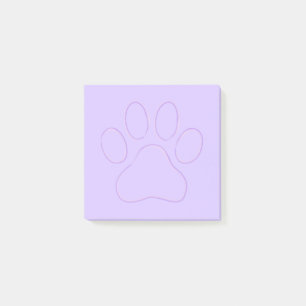 Purple Paw Print  Post-it Notes