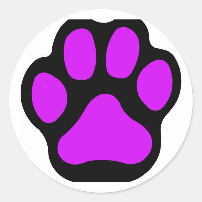 Purple Paw Stickers (Front)