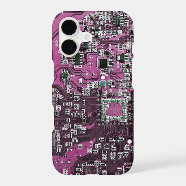 Purple PCB Circuit Board Design for IT Pros (Back)