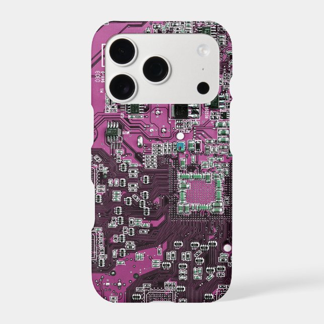 Purple PCB Circuit Board Design for IT Pros (Back)