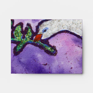 Purple Peace Dove Painting Envelopes