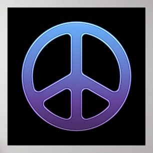 Purple Peace Sign
