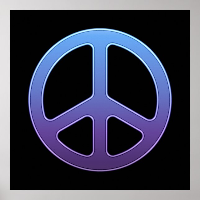 Purple Peace Sign (Front)