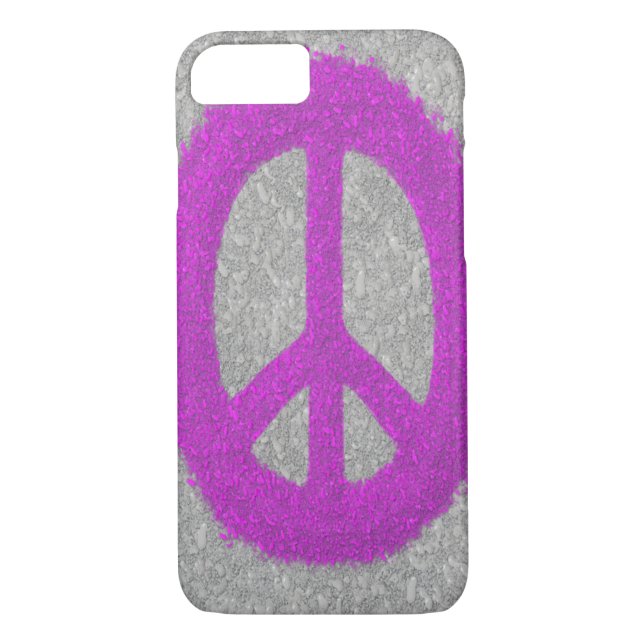 Purple Peace Sign  Case-Mate iPhone Case (Back)