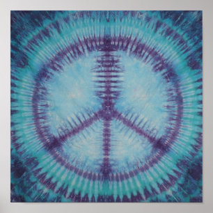 Purple Peace Sign Tie Dye