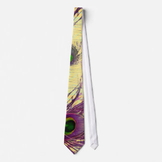 Purple Peacock Feathers Gifts Tie