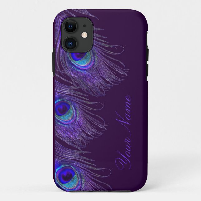 purple peacock iphone 5 case (Back)