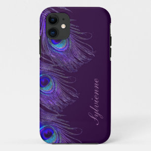 purple peacock iphone 5S case