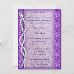 Purple Pearl Invitations