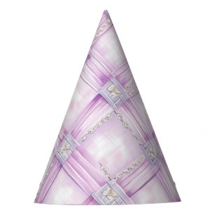Purple Pearl Pink Birthday Party Hat