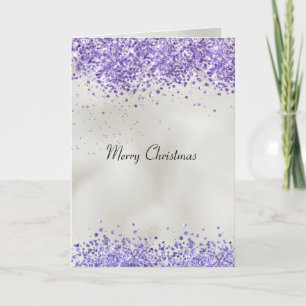Purple Pearl Silver Sparkle   Card