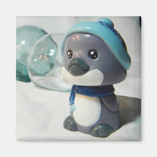 Purple Penguin I Magnet