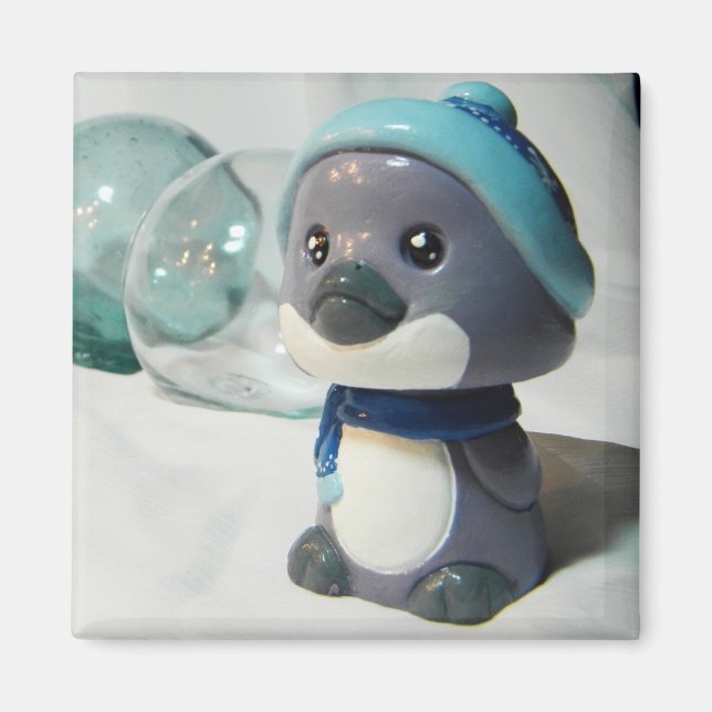 Purple Penguin I Magnet (Front)