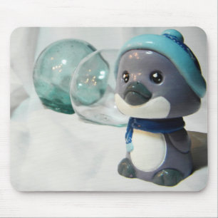 Purple Penguin I Mouse Pad