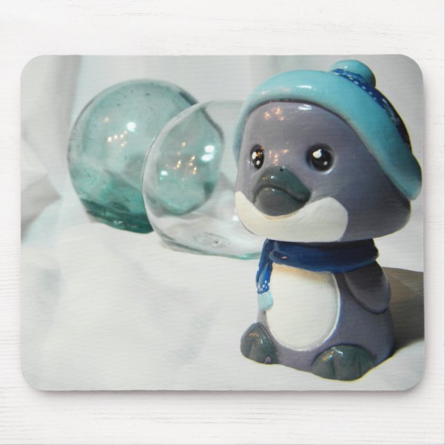 Purple Penguin I Mouse Pad (Front)