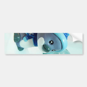 Purple Penguin III Bumper Sticker