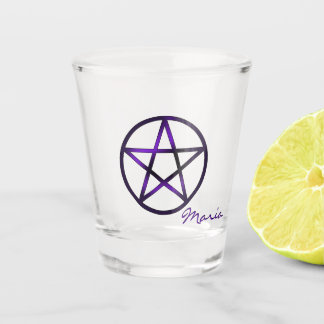 Purple Pentacle Shot glass