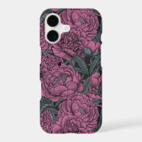 Purple peony flowers