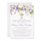 Purple Peony Girl First Holy Communion Invitation