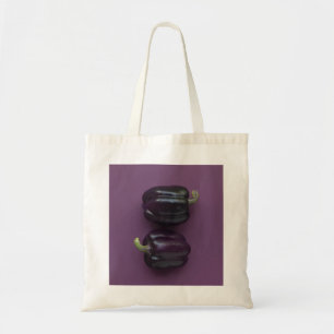 purple peppers tote bag
