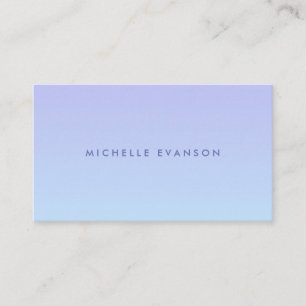 Purple Periwinkle Blue Gradient Modern Business Card