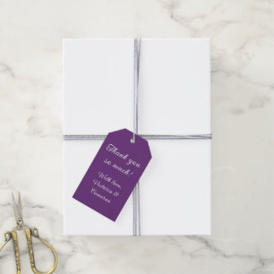 Purple Personalised Gift Tags