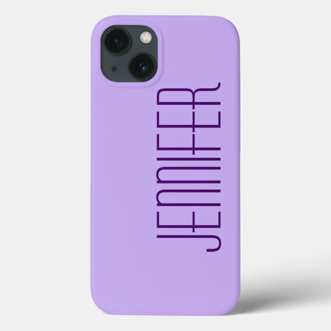 Purple, Personalised Jumbo Name, Sturdy Case-Mate iPhone Case (Back)