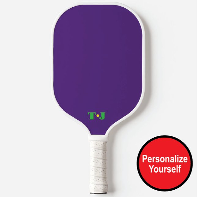 Purple Personalised Monogrammed Pickleball Paddle (Creator Uploaded)