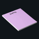 Purple Personalised Notepad<br><div class="desc">Purple Personalised Notepad makes a great gift or stocking stuffer! This will look great on any desk! Comes in your choice of two sizes.</div>