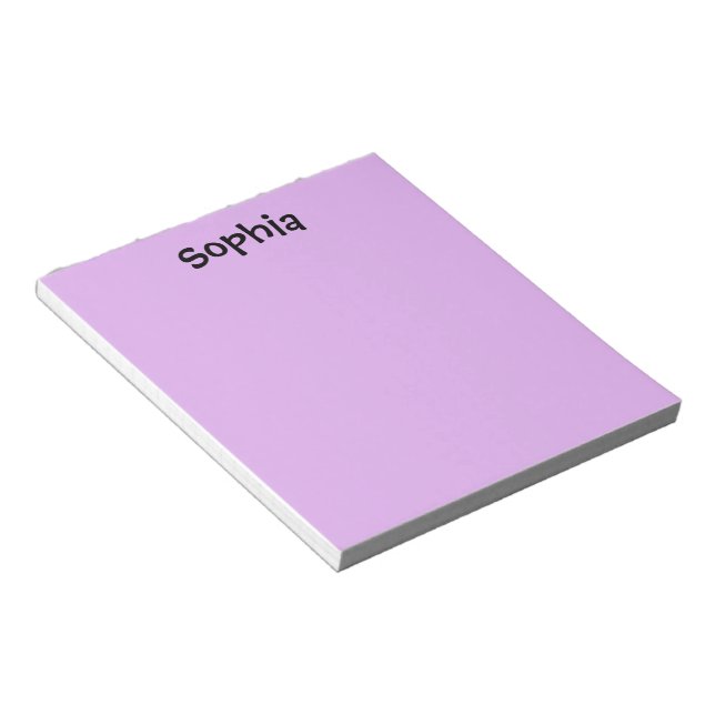 Purple Personalised Notepad (Angled)