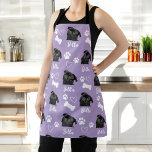 Purple Personalised Pet Photo Dog Lover Instagram Apron<br><div class="desc">Show off your love for your furry companion with the "Cute Custom Love Paw Print Dog Lover Pet Photo" design. This personalised product allows you to feature your favourite pet photo, creating a heartwarming tribute to your beloved dog. With an adorable paw print motif and customisable options, it's the perfect...</div>