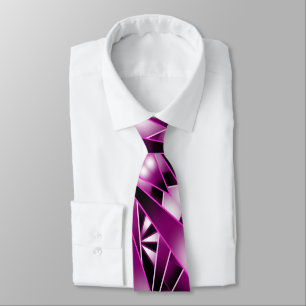 Purple Perspective Gradient Colour Fill Drawing Tie