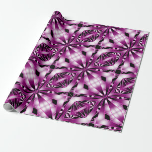 Purple Perspective Gradient Colour Fill Drawing  Wrapping Paper