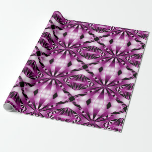Purple Perspective Gradient Colour Filled Drawing  Wrapping Paper